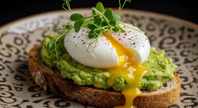 Avocado Toast with Poached Eggs